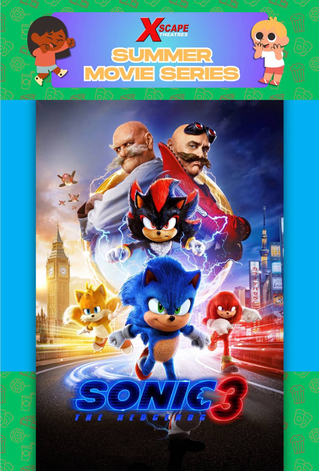 FREE Summer Movie Series 2025: Sonic the Hedgehog 3